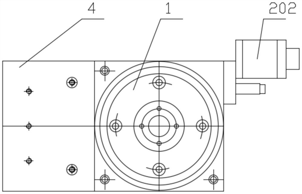 A pod dynamic instrument attitude adjustment mechanism