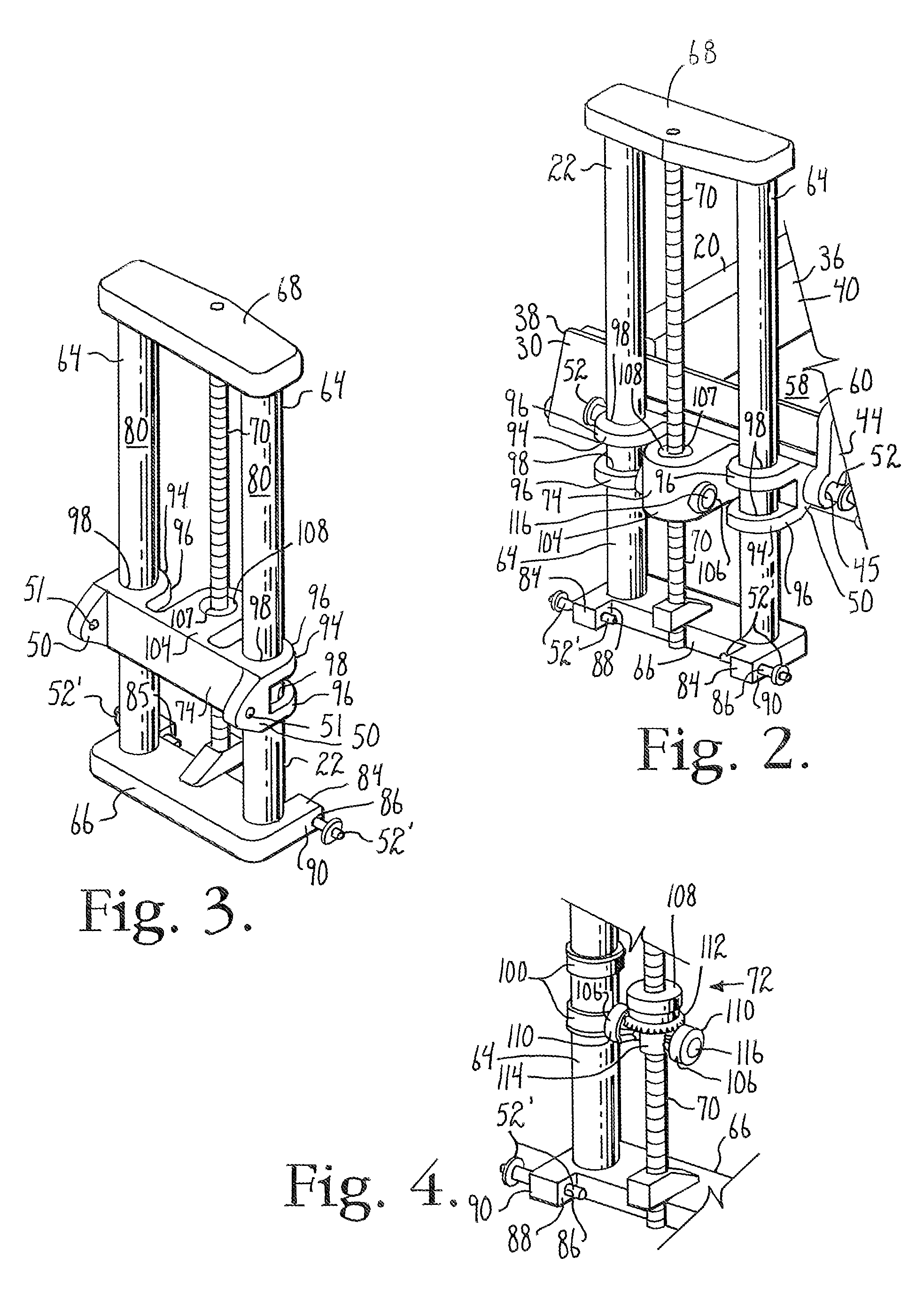 Synchronized patient elevation and positioning apparatus for use with patient positioning support systems