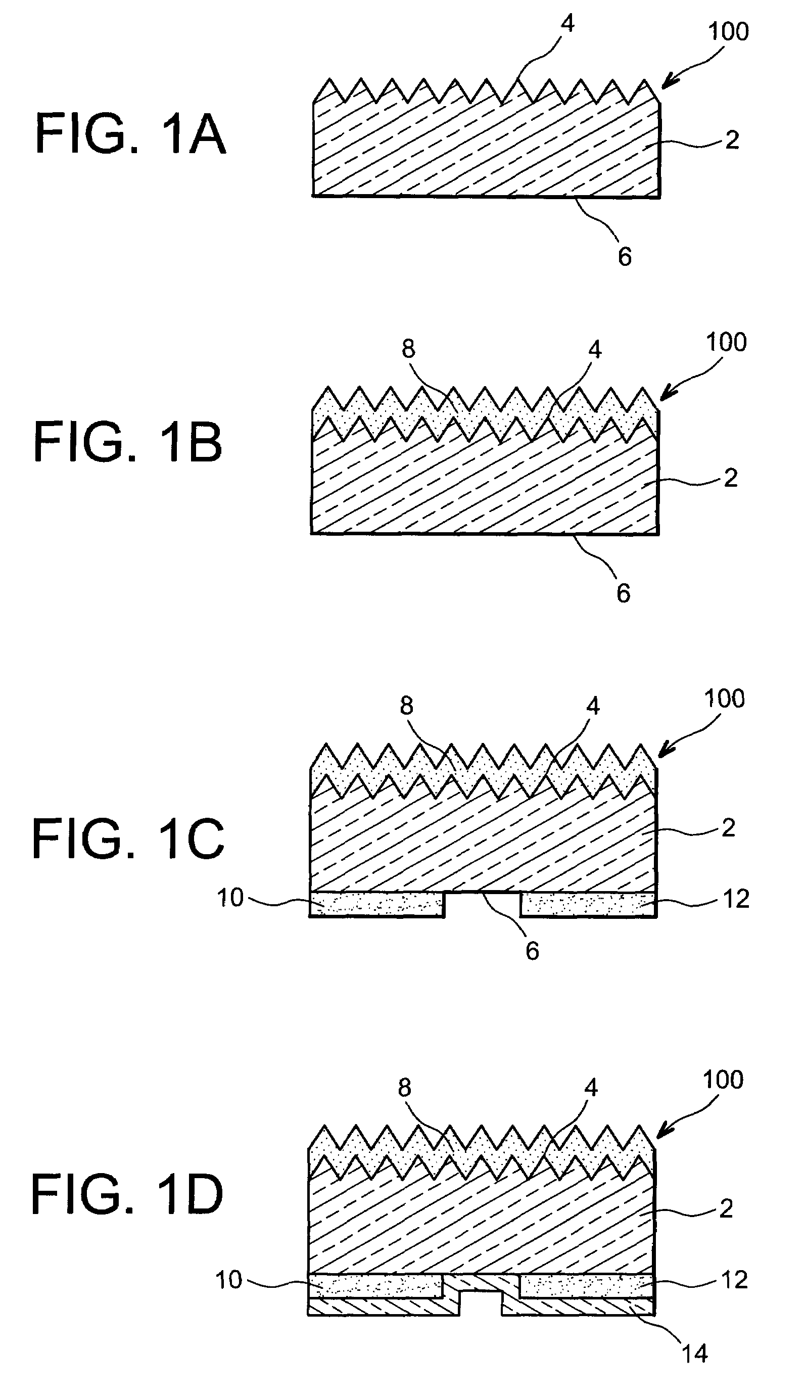 Method for producing doped regions in a substrate, and photovoltaic cell