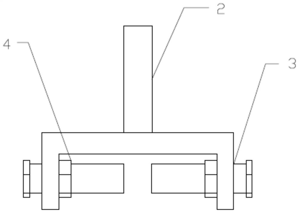 Cantilever steel beam system scaffold moving positioning pile and construction method