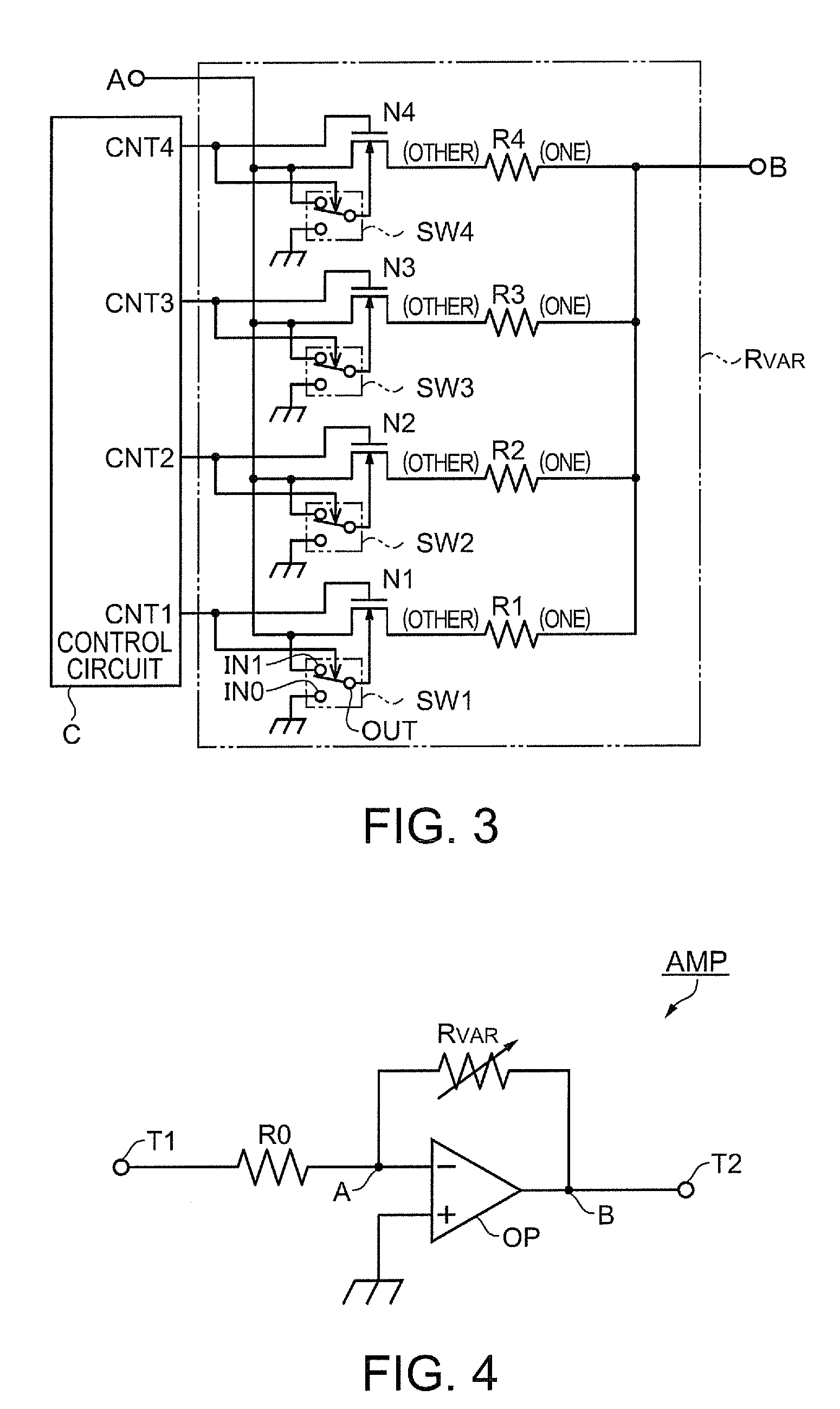 Variable resistor array and amplifier circuit