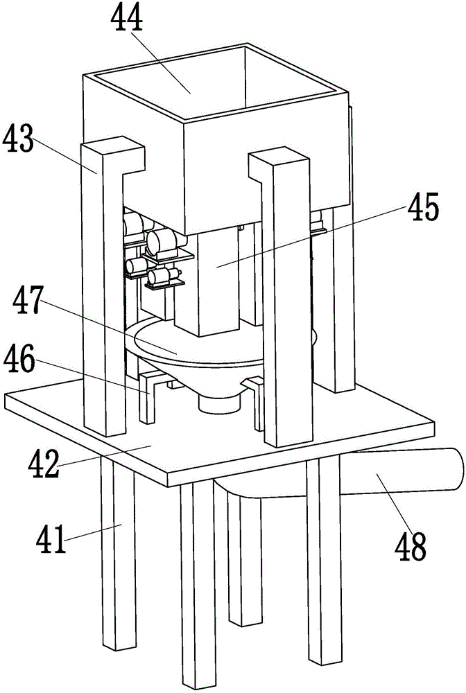 Glue material smashing machine