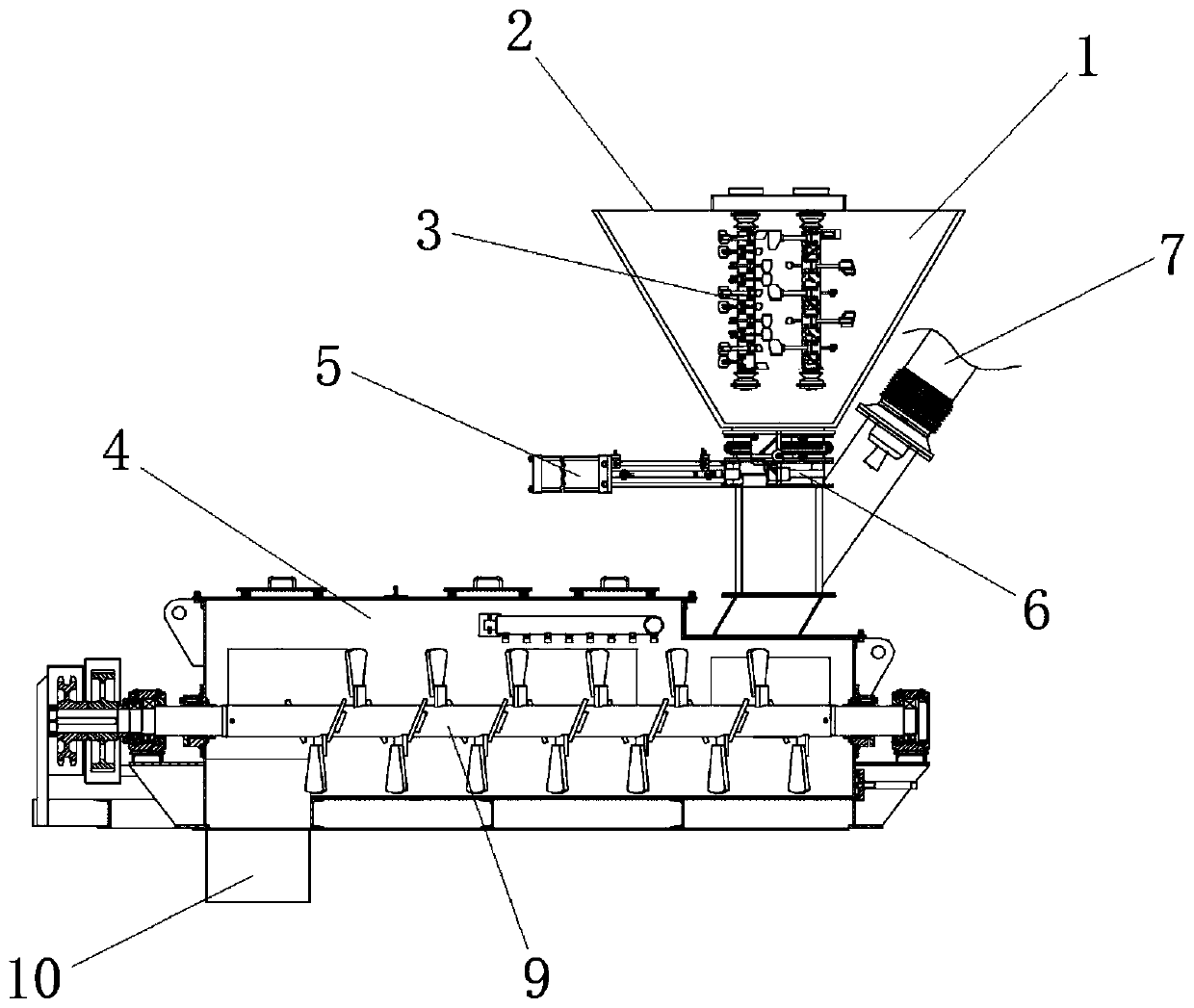 High polymer micro negative pressure thermal cracking method for waste tires