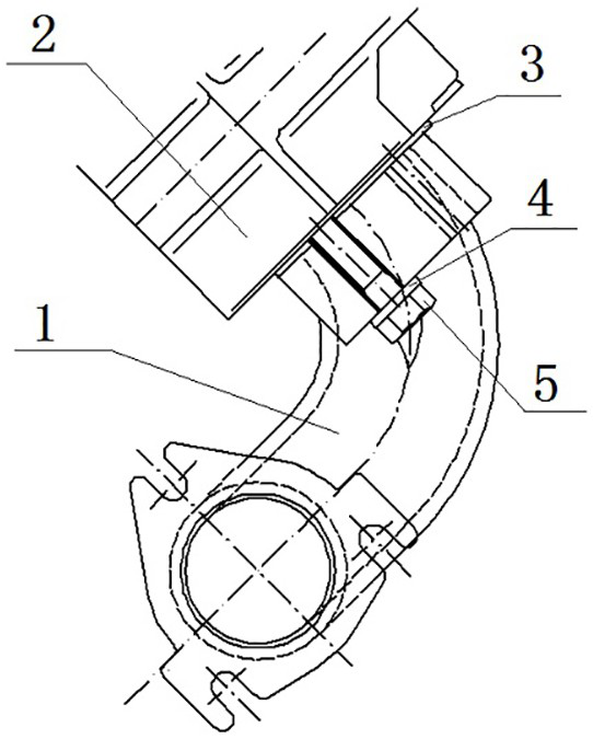 Exhaust system structure capable of improving reliability