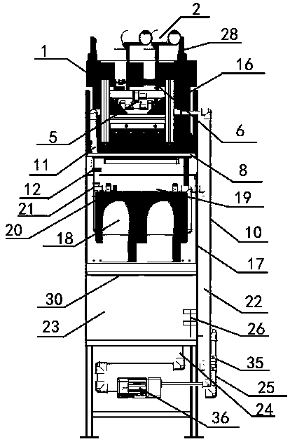 Automatic cleaning and drying device for aluminum alloy machined part