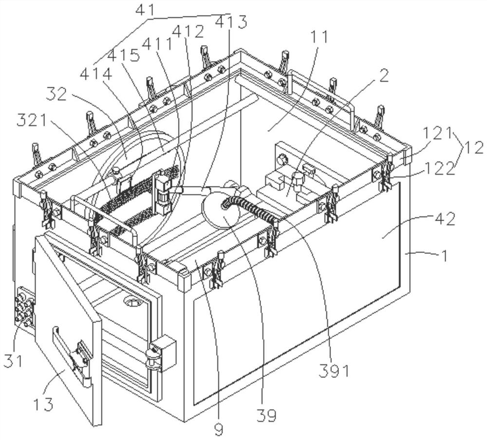 Protection tool for laser forging process formed by compounding laser cladding and laser shock