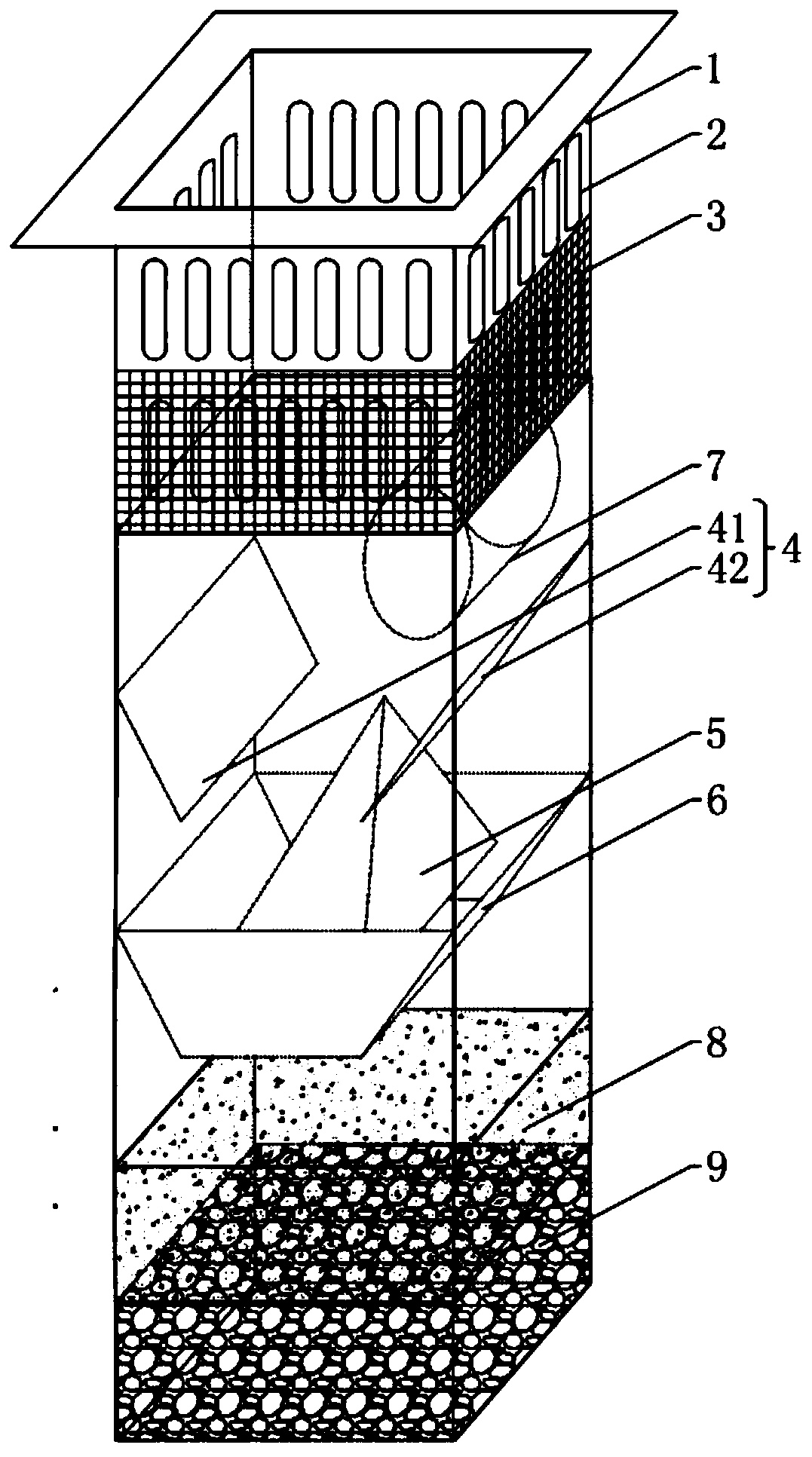 Efficient sewage interception device and efficient sewage interception operation method for urban road gutter inlets