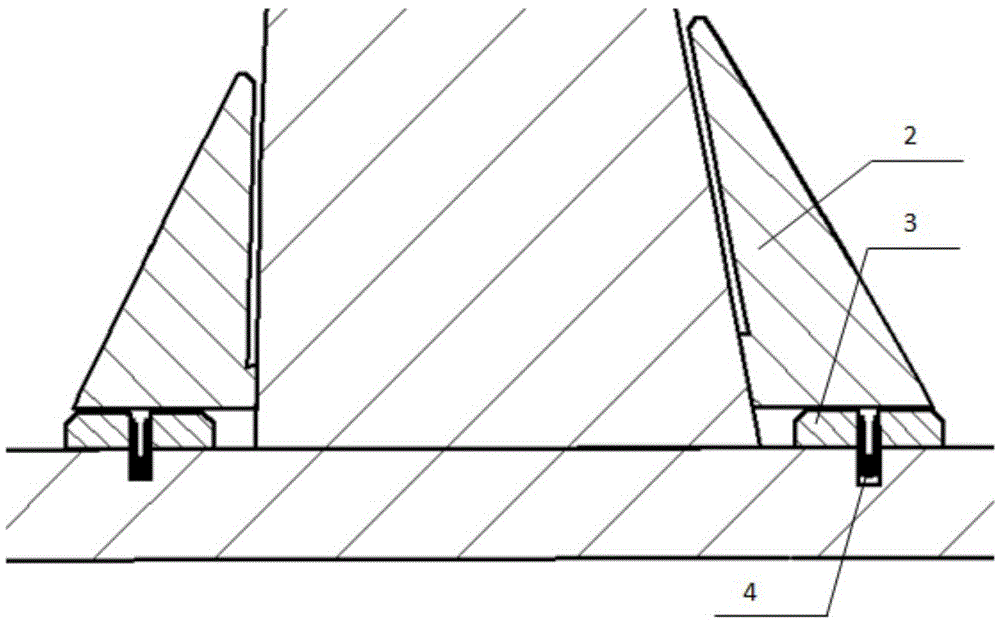 Mould and method for forming partial special-shape surface of large composite material workpiece in autoclave