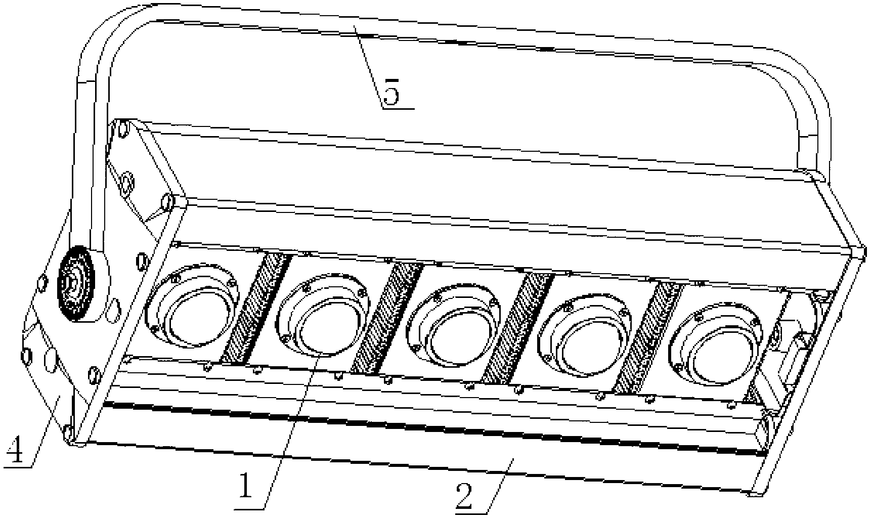 High-power light-emitting diode (LED) high-pole lamp