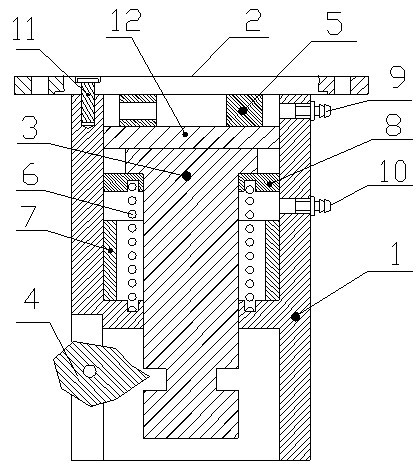 Robot tool exchanging device driven by air pressure