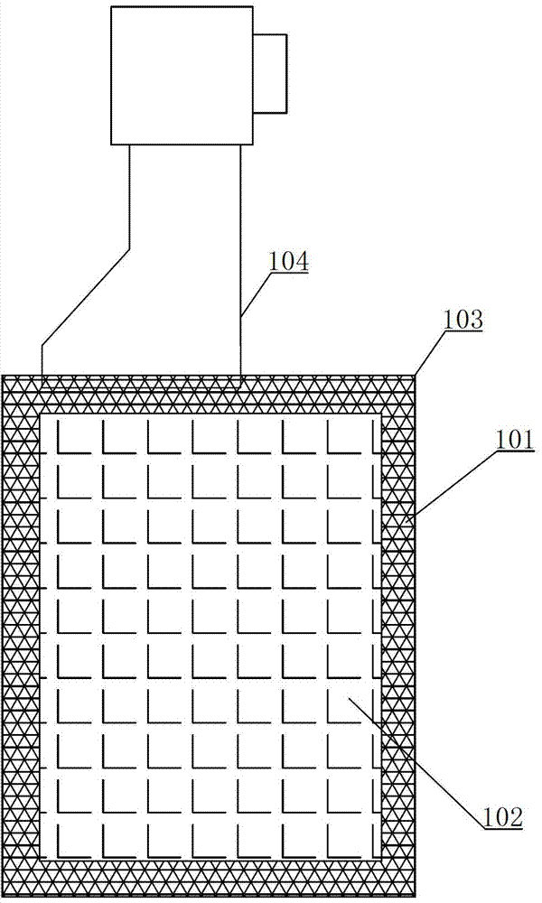 Cofferdam type glue sticking process