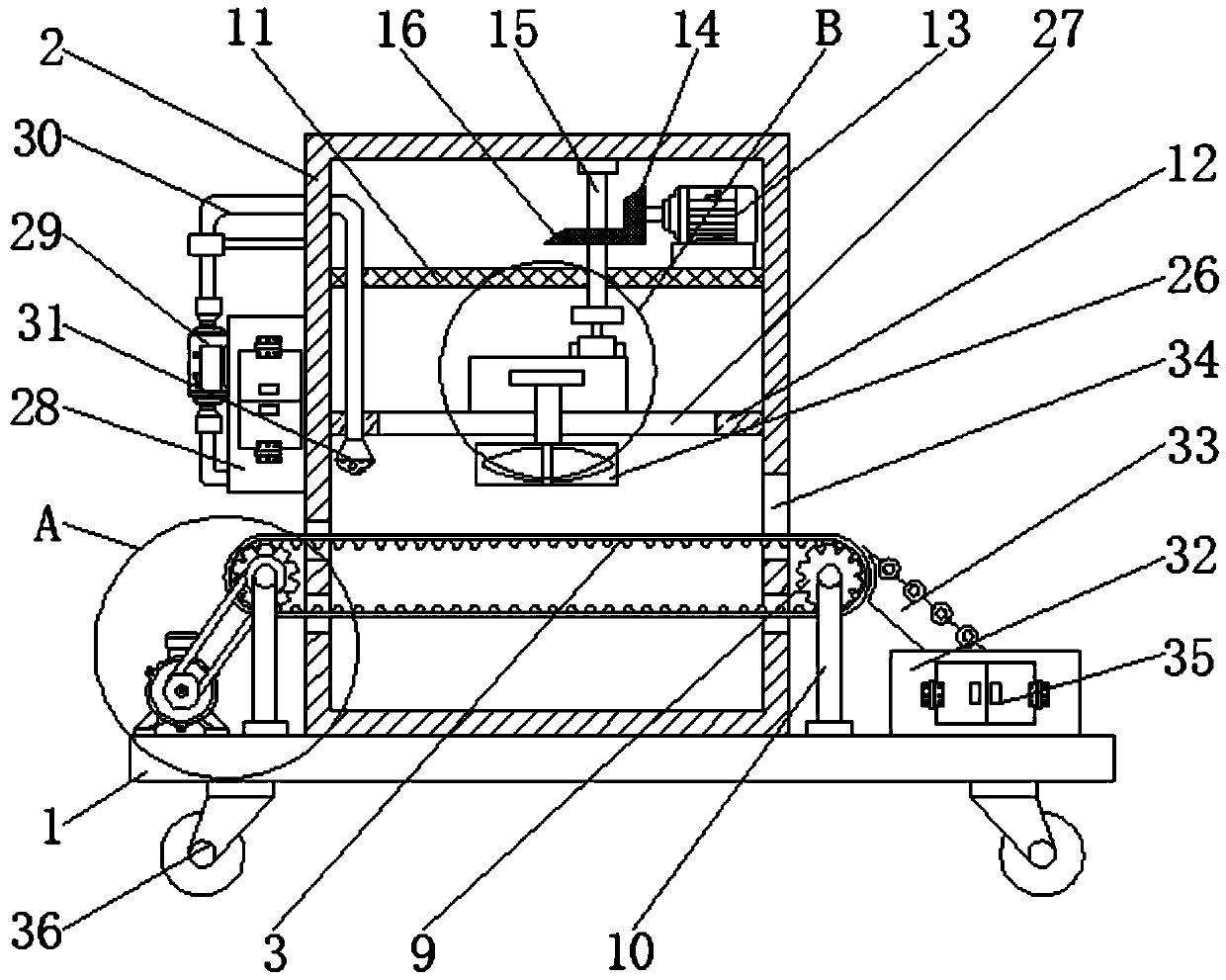 Cooling device for metal casting and cooling method based on device