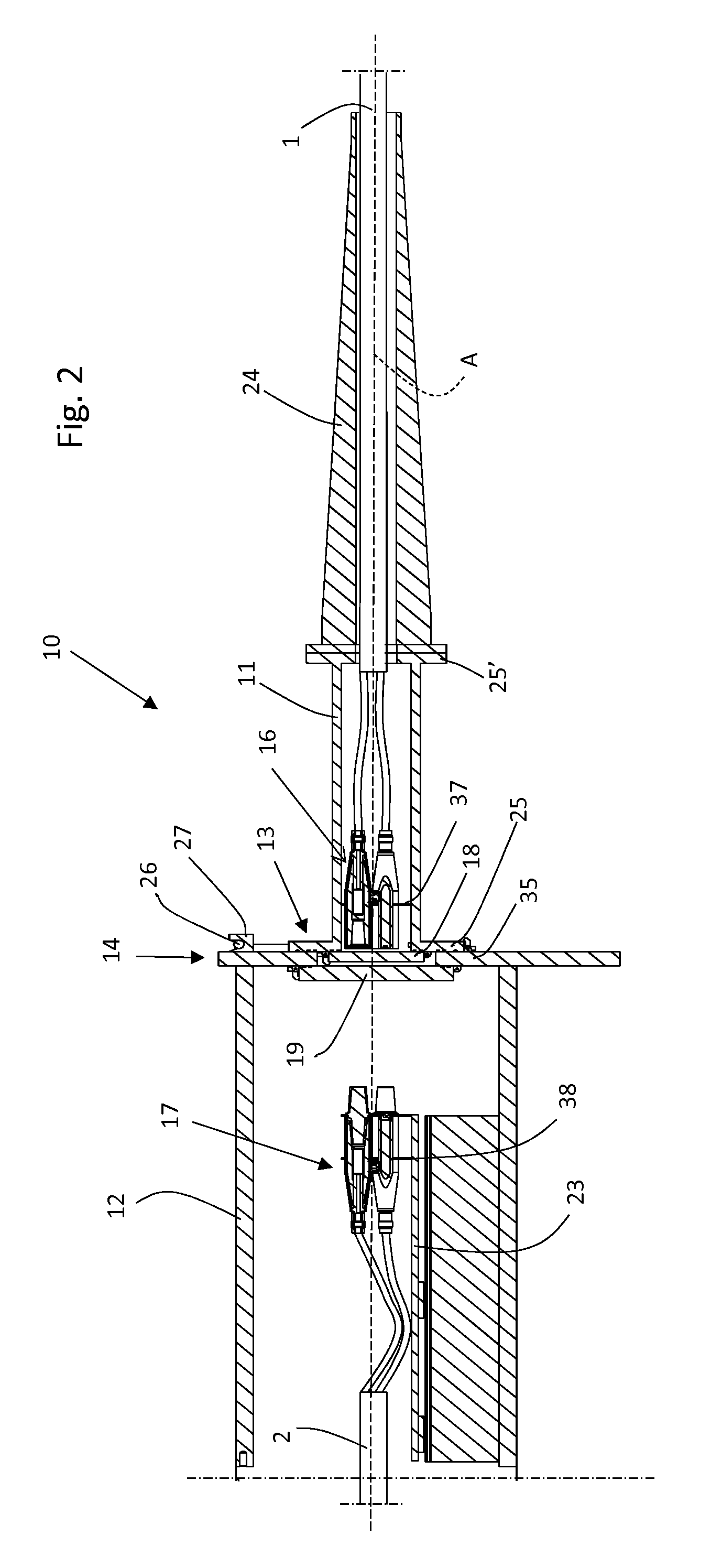 Automated tightener for a wet mateable connection assembly