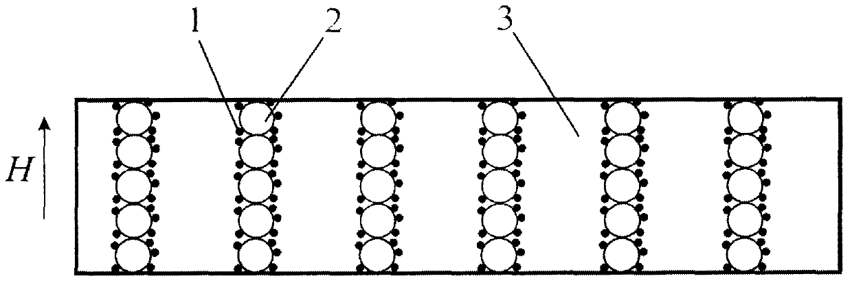 Anisotropic electric conduction material preparation method