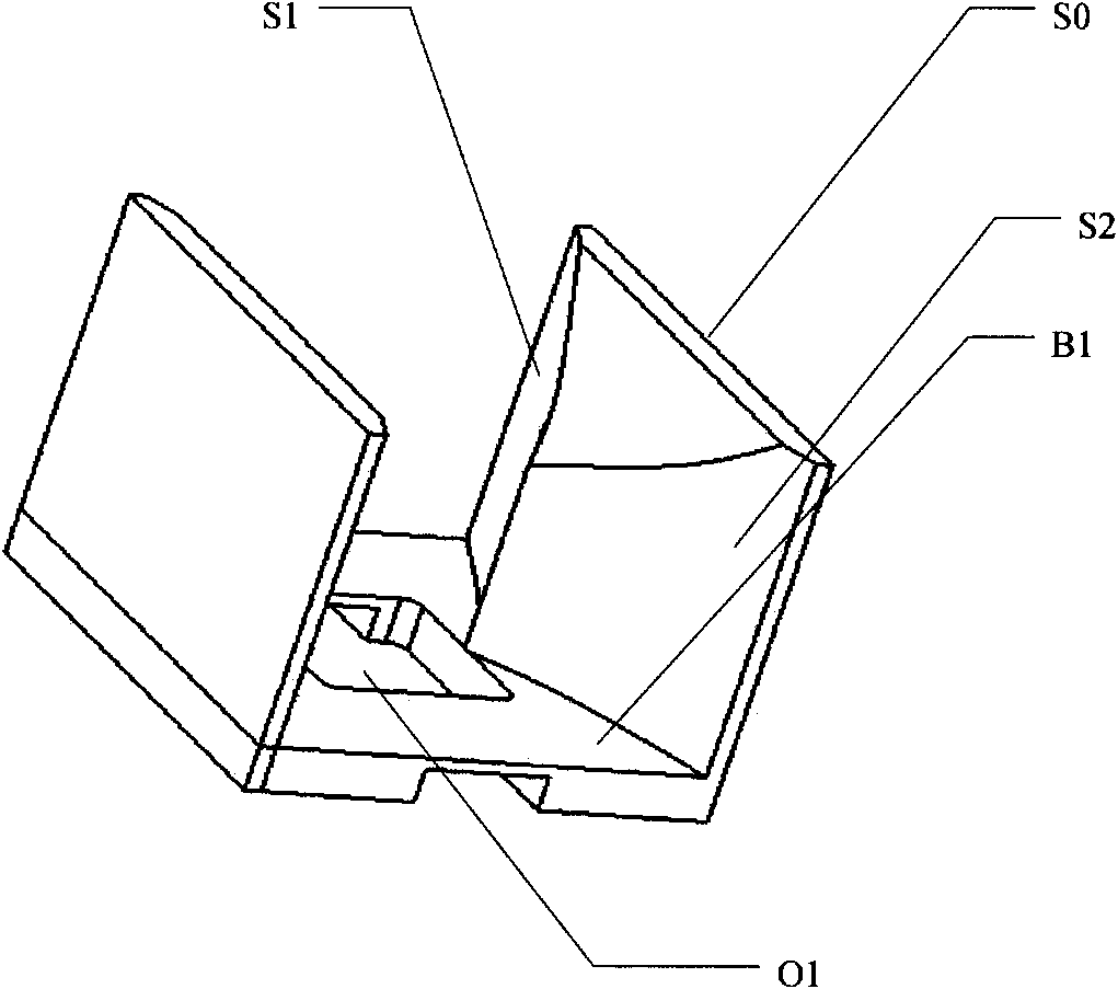 Side reverse-type reflector