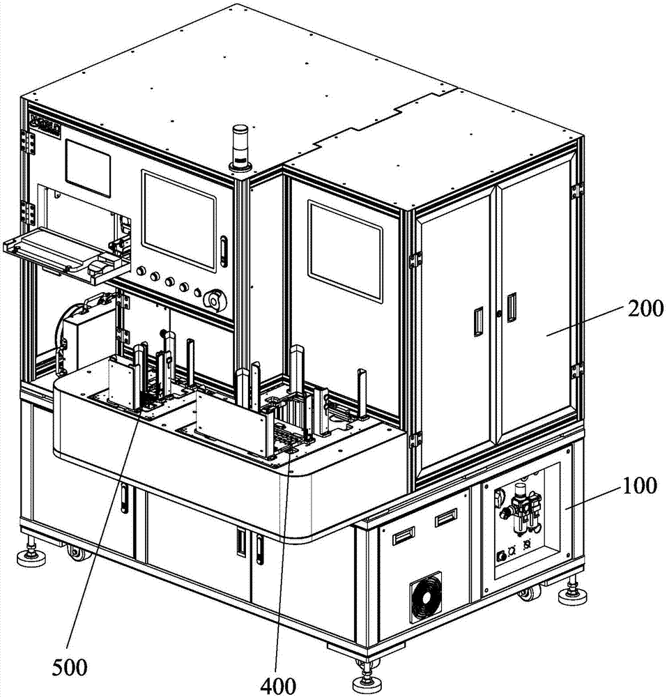 Full-automatic attaching machine of motor frame