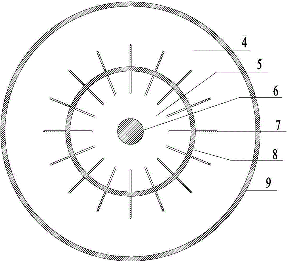 Double-layer sleeve type corona plasma generating device