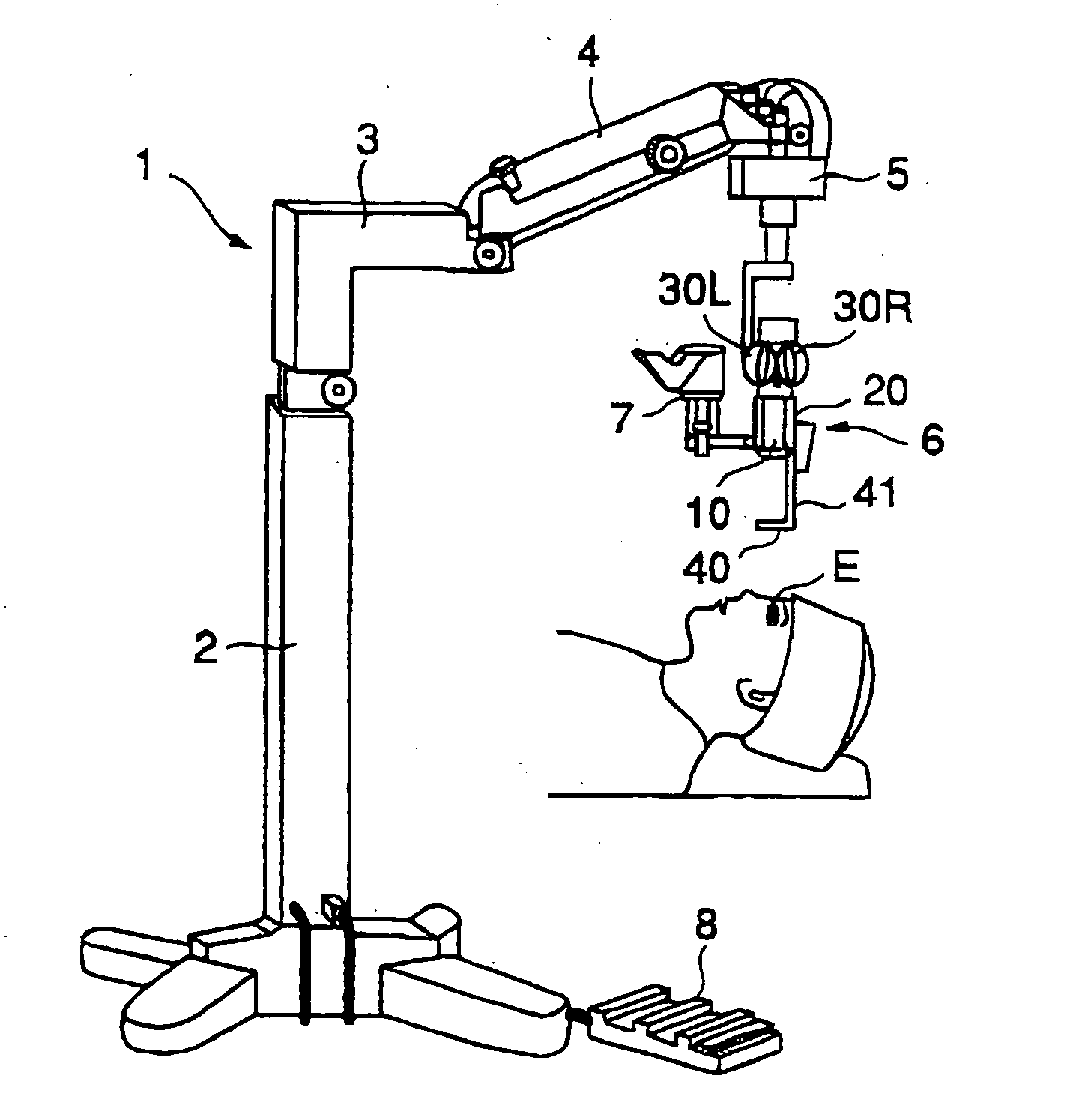 Operation microscope and observation prism