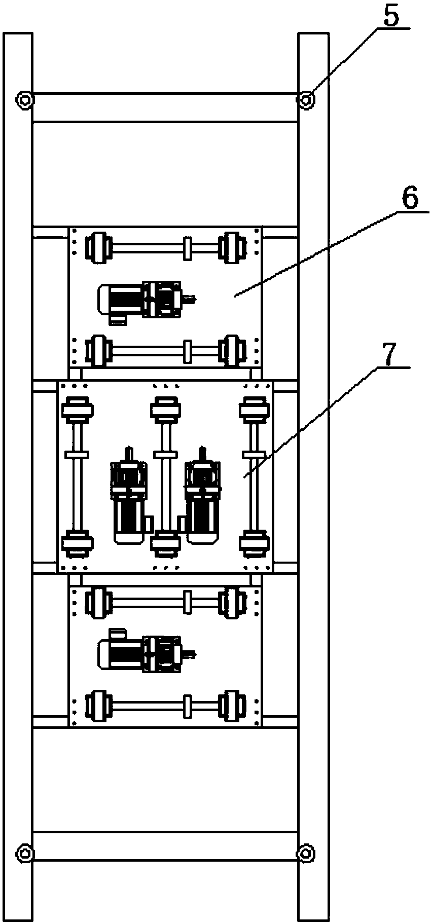 A modular matrix three-dimensional garage