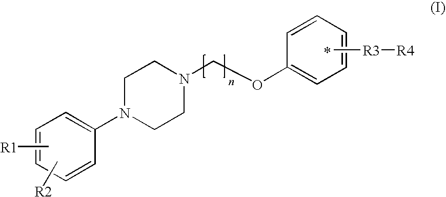 Phenyl piperazine compounds, pharmaceutical composition including the same and use thereof