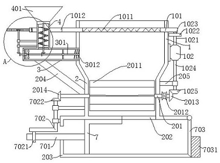 Nutrient soil screening and separating processing machine and processing method thereof