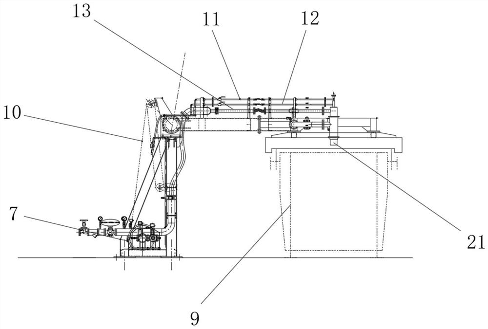 Direct hopper baking device for scrap steel