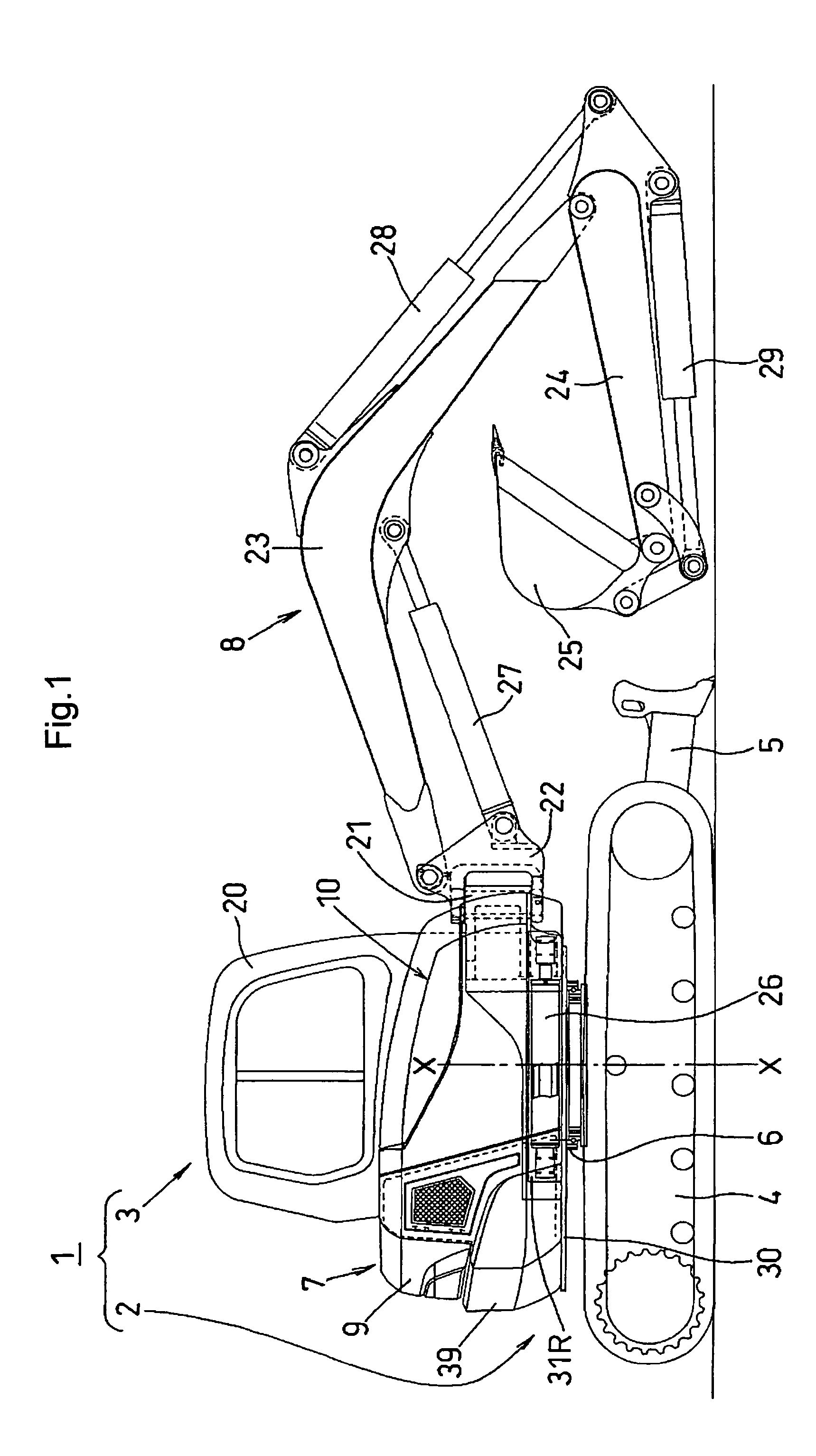 Swiveling work machine