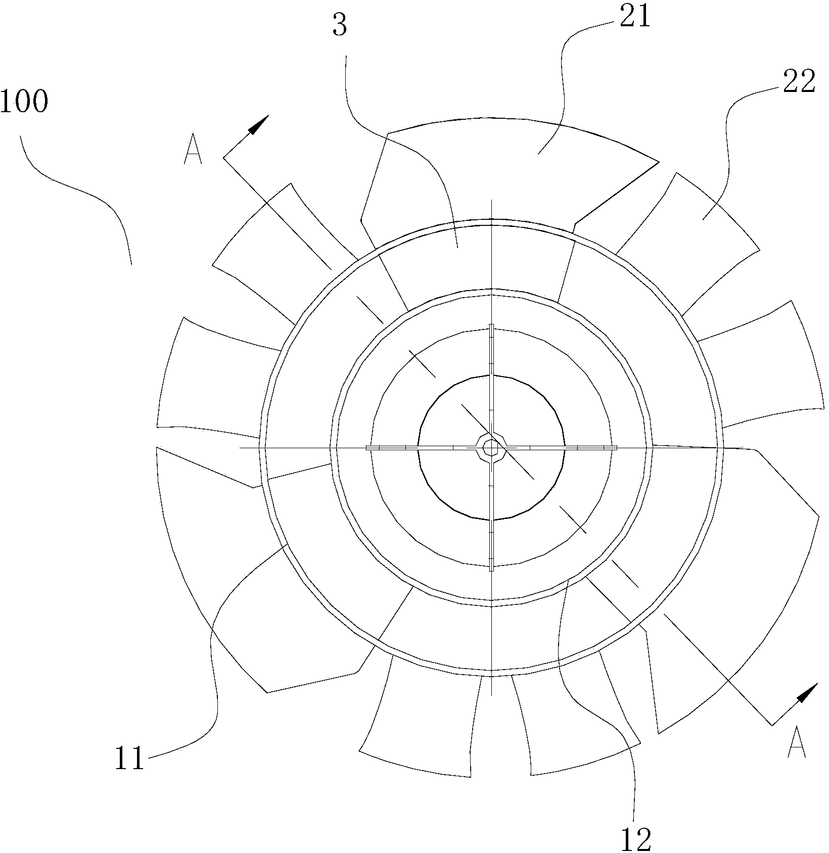 Axial flow wind wheel and air conditioner with same