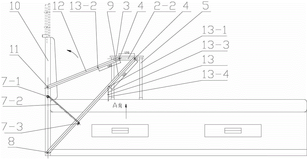 Convection heat-radiation foldable notebook computer desk