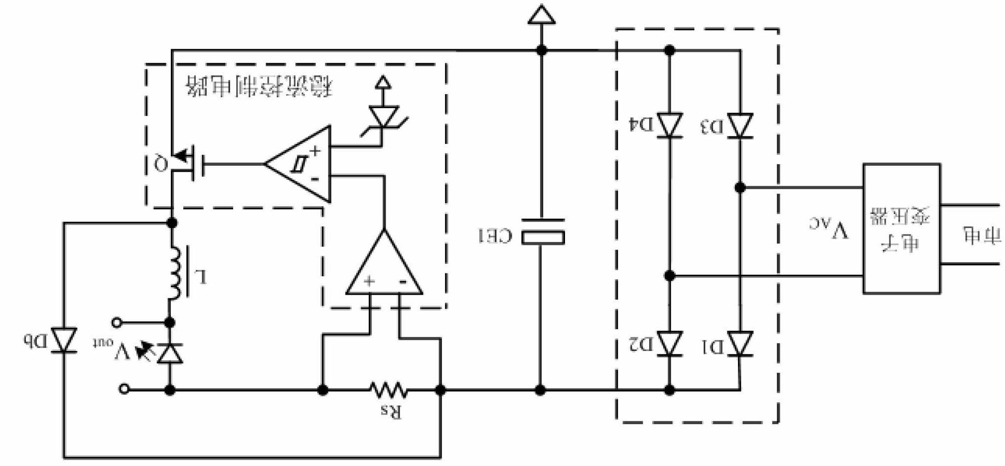 LED drive power supply applicable to electronic transformer