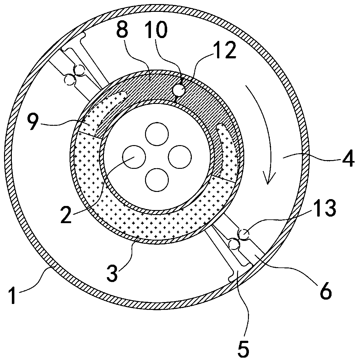 Self-cleaning heat dissipation type LED lamp