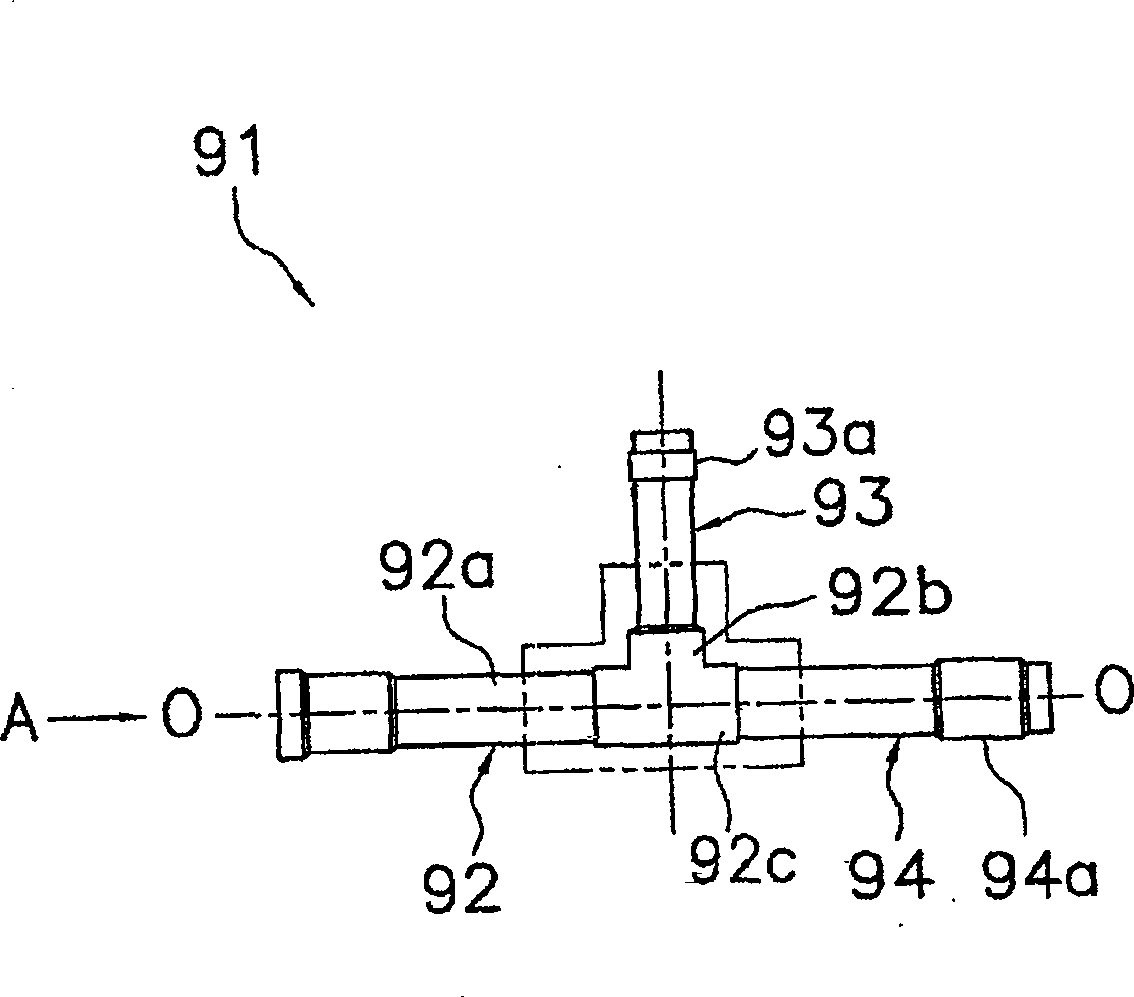 Branch pipe coupling and air conditioner provided with the same