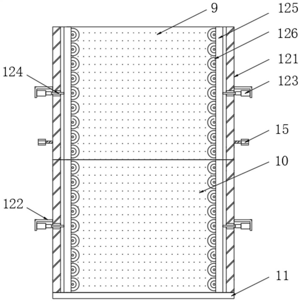 High-efficiency goods arrangement device and method for electronic component production