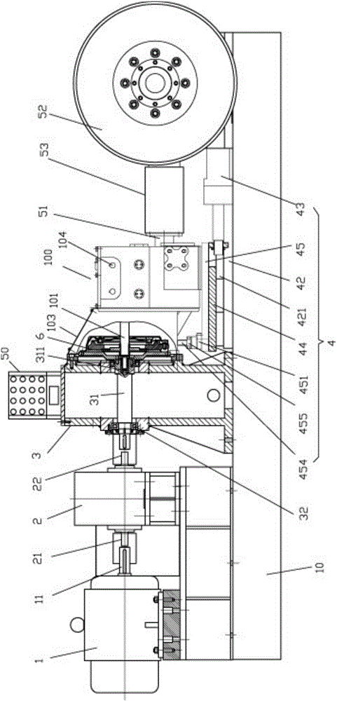 A gearbox test bench