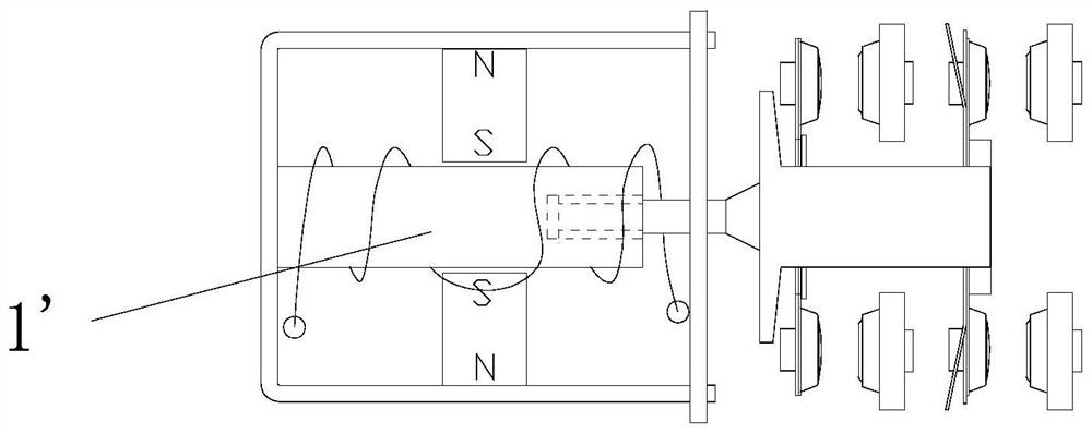 Solenoid straight-through type relay