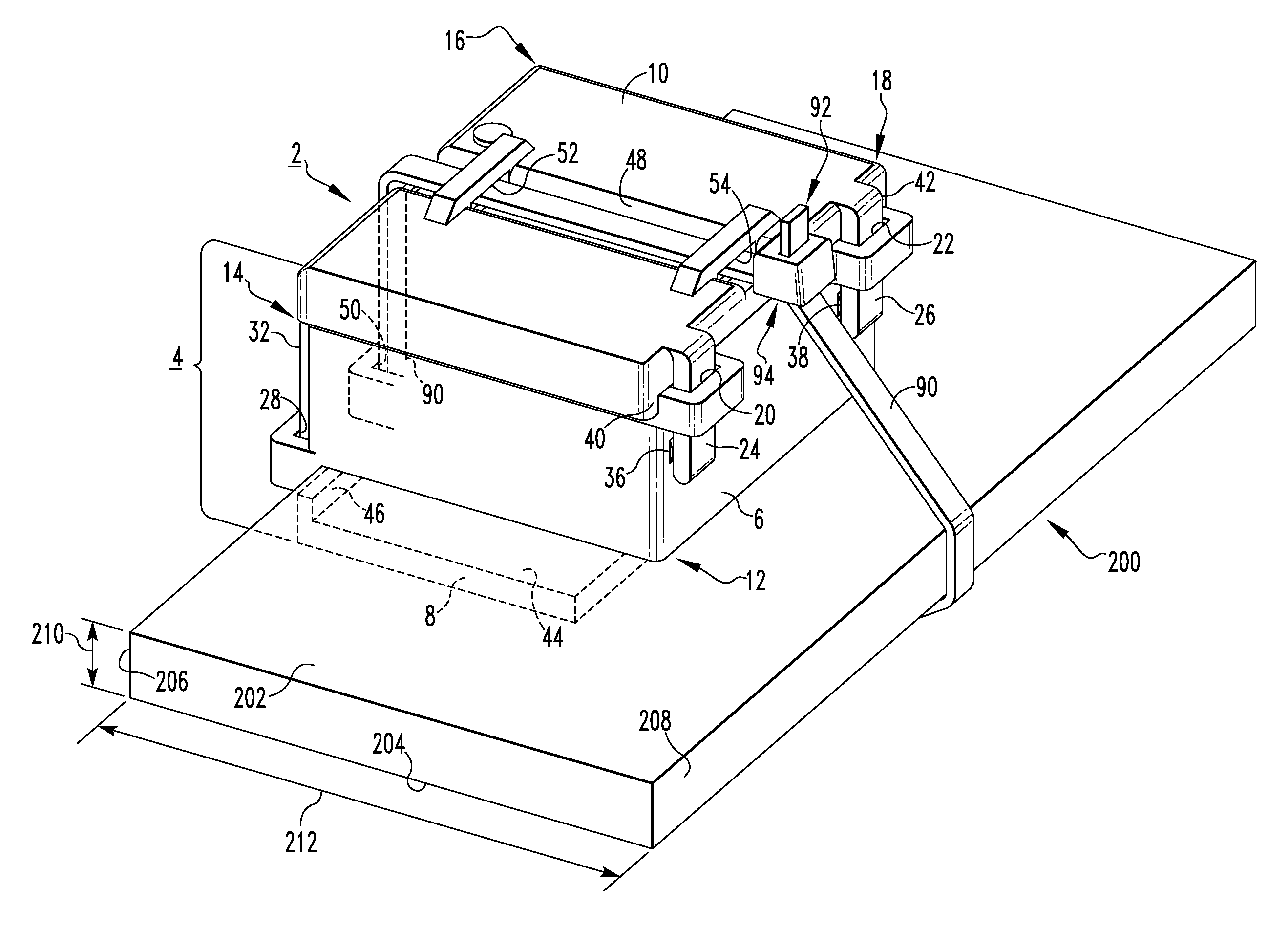 Sensor assembly for a power bus