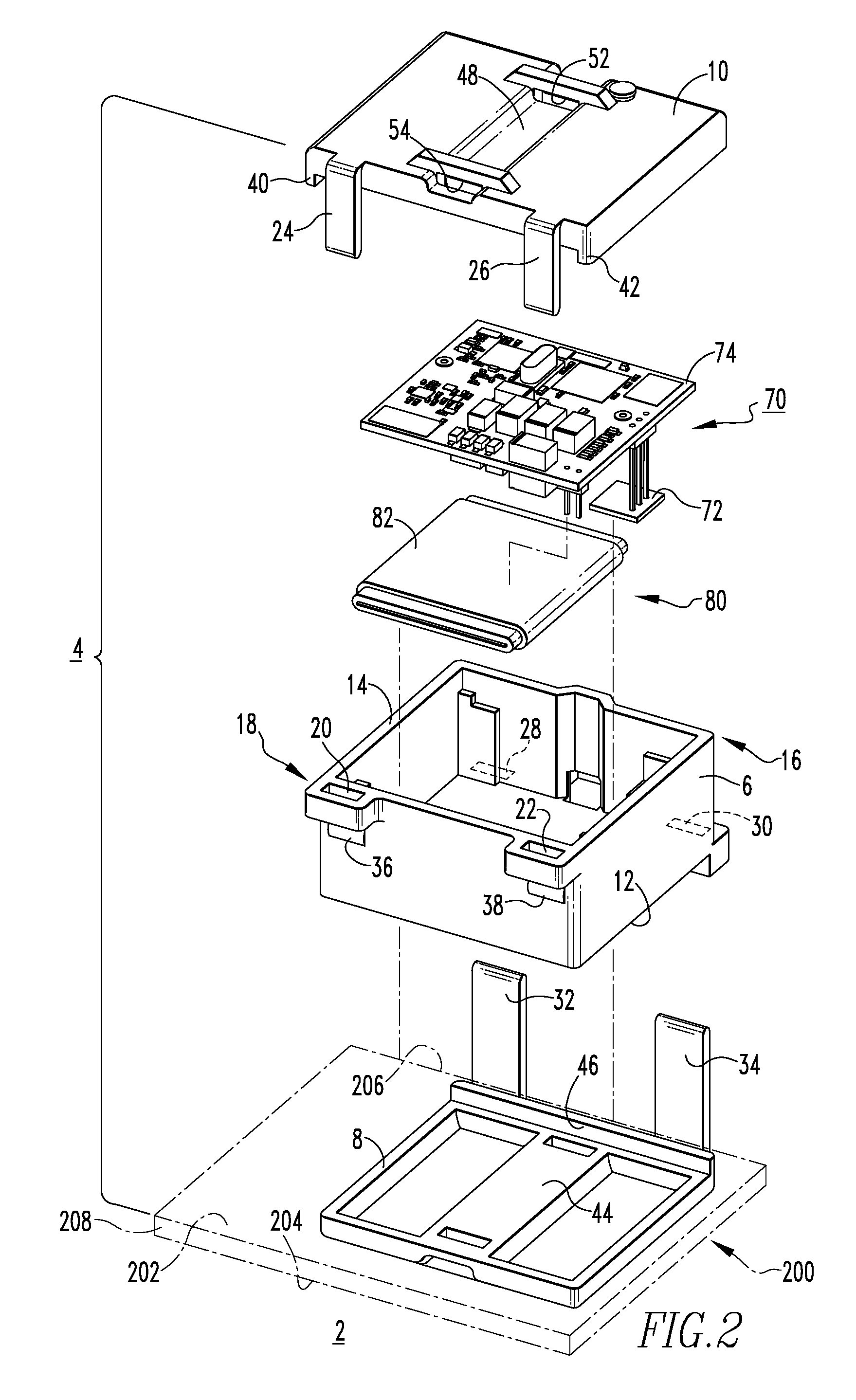 Sensor assembly for a power bus