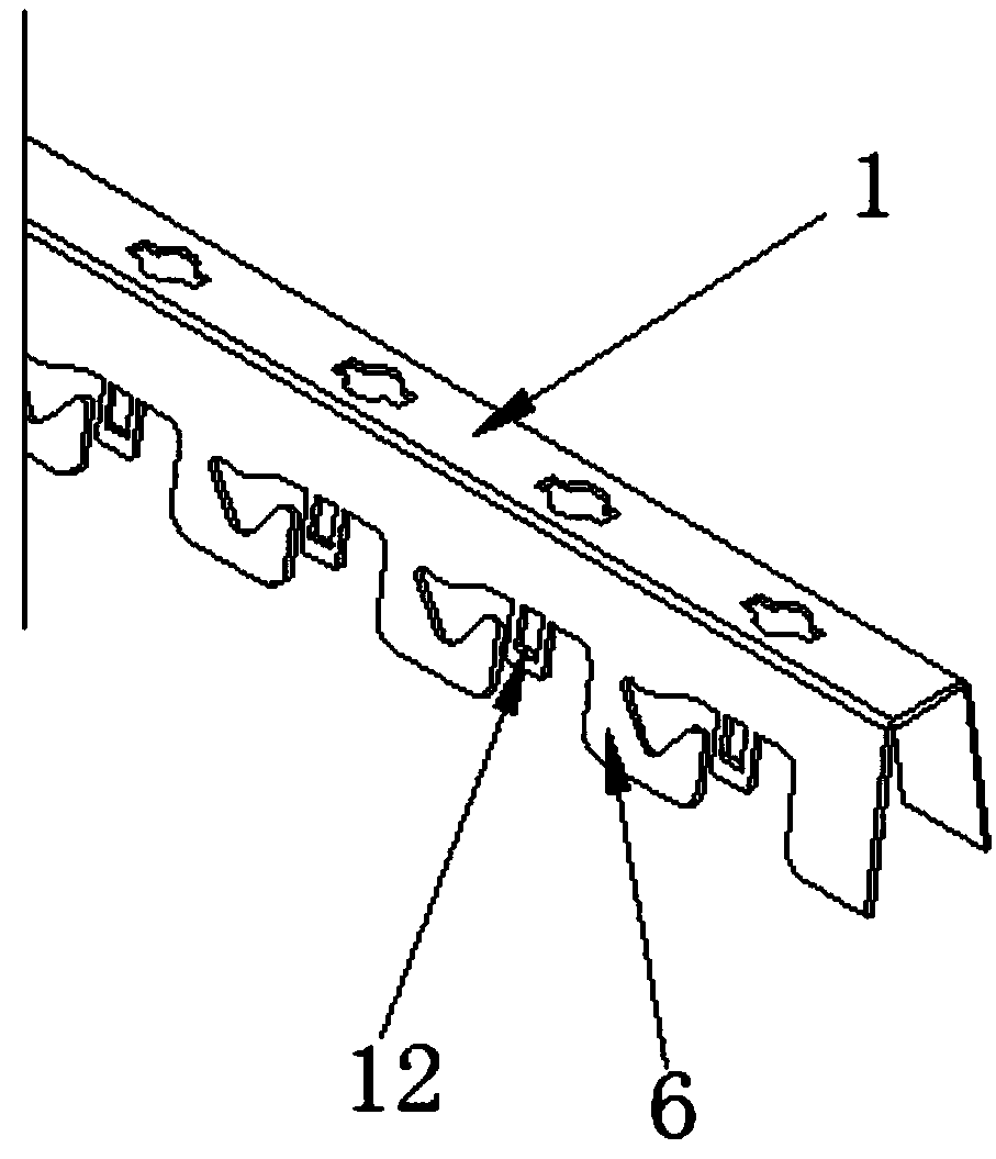 Inserting-type strip-shaped buckle plate steel structure and assembling method