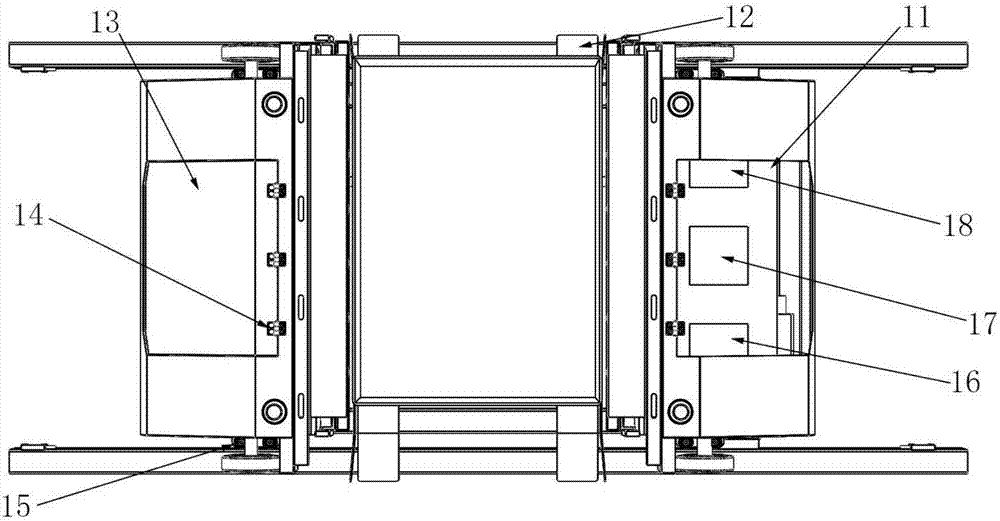 Clamping type intelligent e-commerce warehousing shuttle vehicle and control method thereof