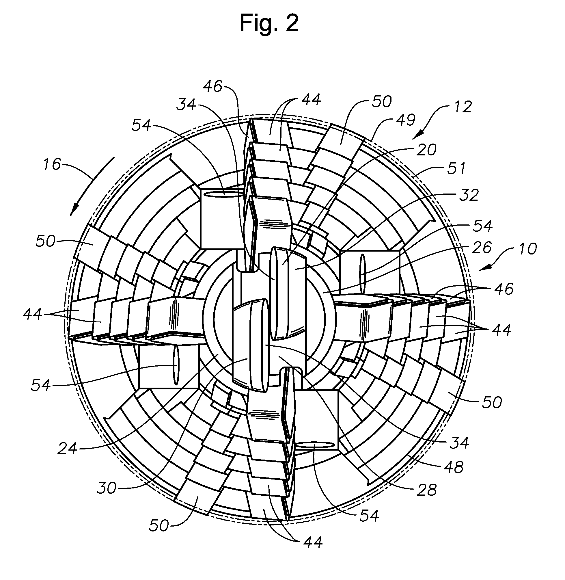 Milling tool for establishing openings in wellbore obstructions