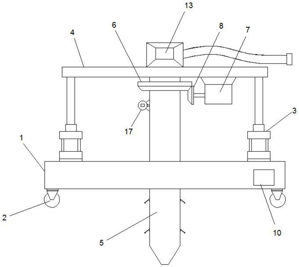 Pipeline dredging device for rural sewage treatment