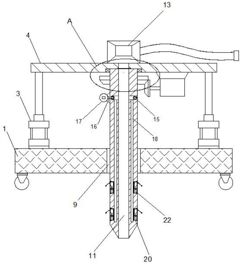 Pipeline dredging device for rural sewage treatment