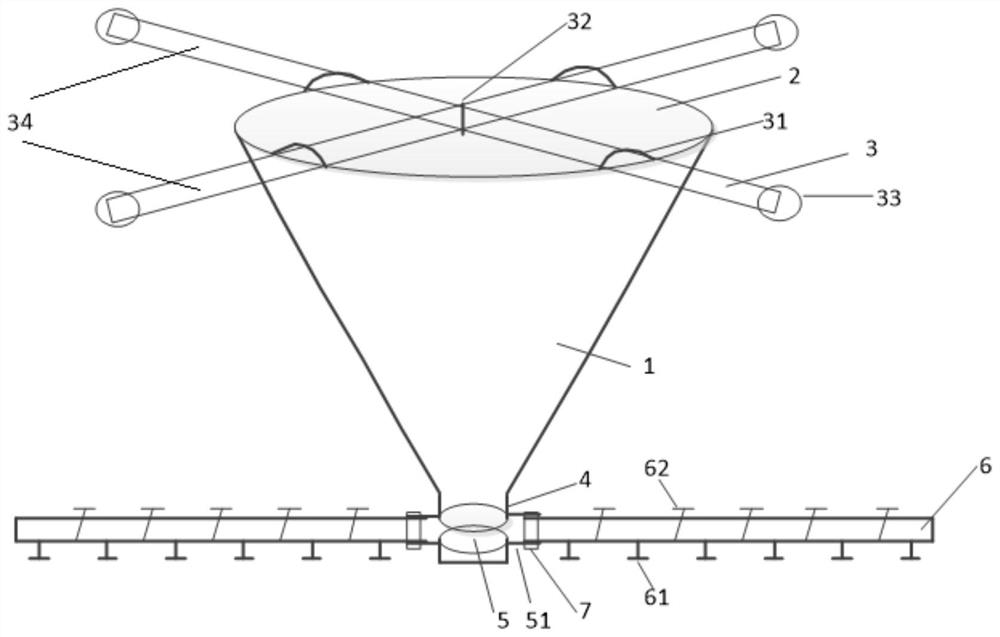 A method for rapidly forming extinction-type bioaerosol at a predetermined height