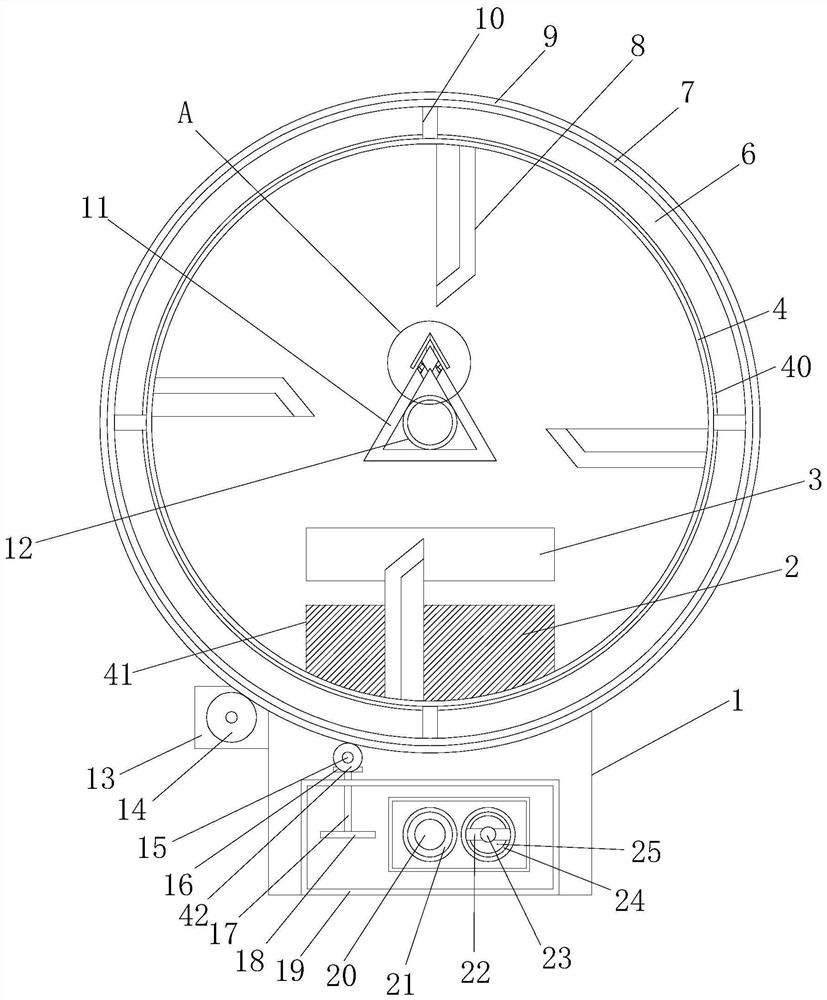 Agricultural seed drug-mixing stirring device