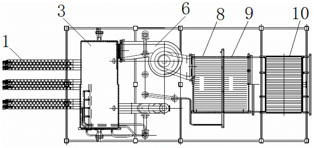 Fluidized bed boiler for incinerating straws