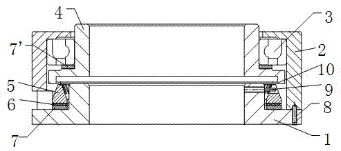 Hollow annular traveling wave ultrasonic motor