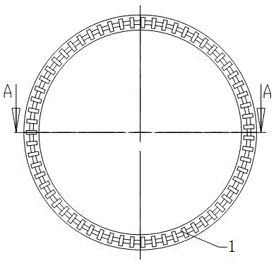 Hollow annular traveling wave ultrasonic motor