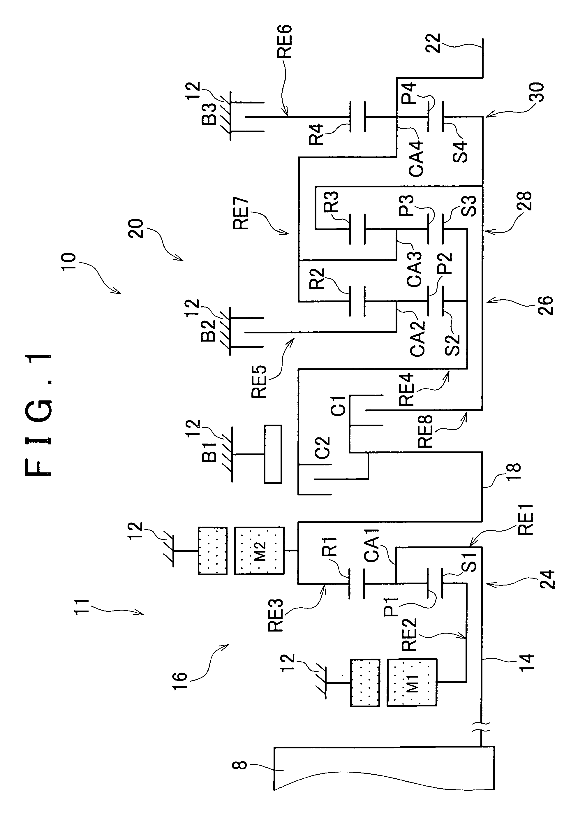 Control device for vehicle power transmission device