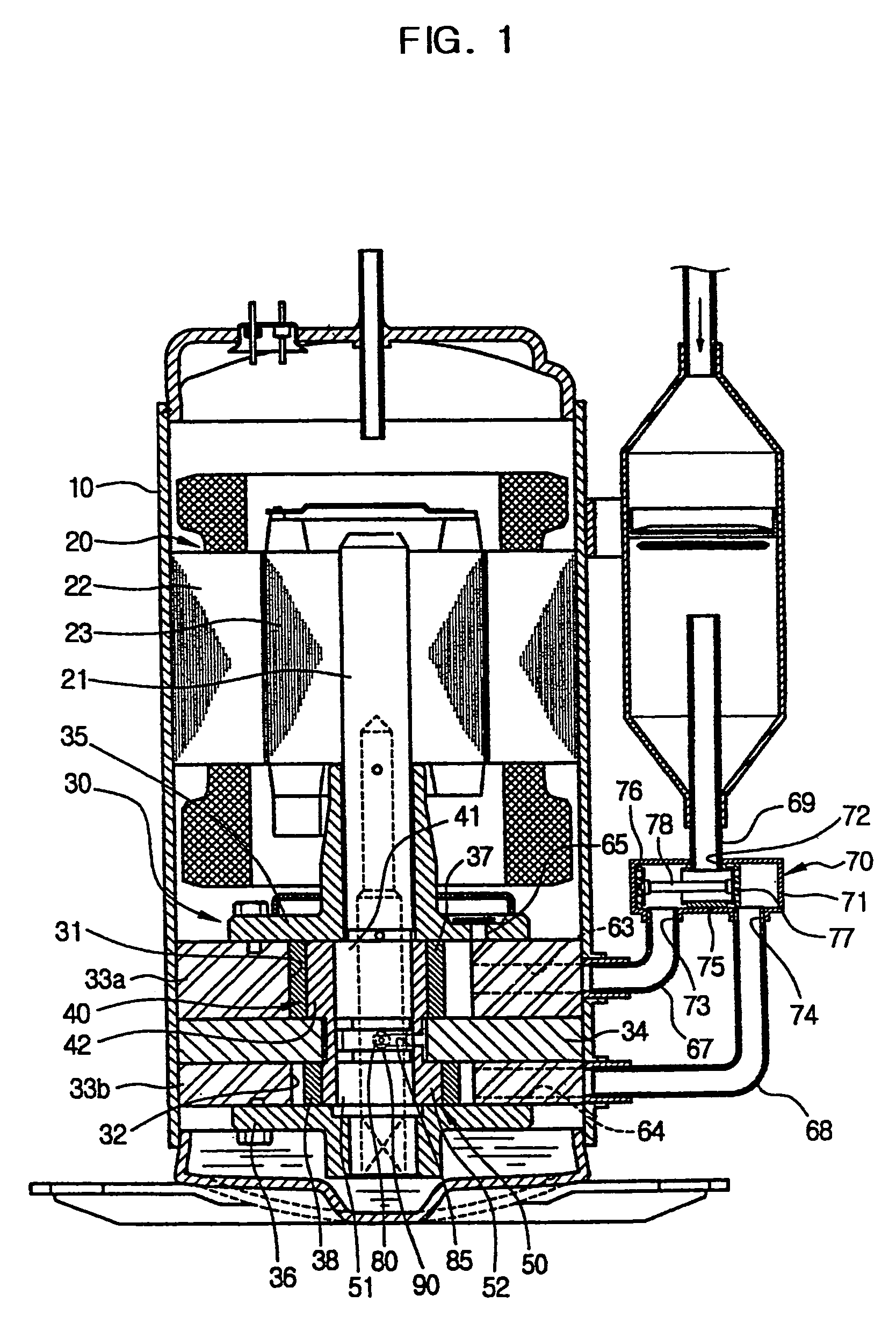 Variable capacity rotary compressor