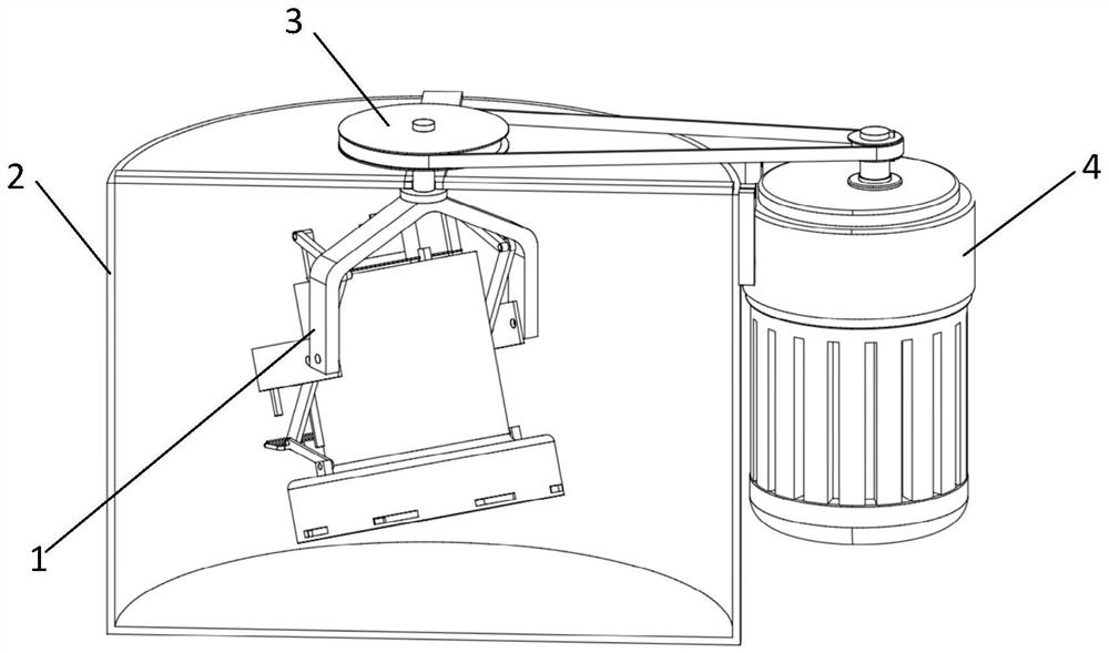 Centrifugal concrete slump testing device